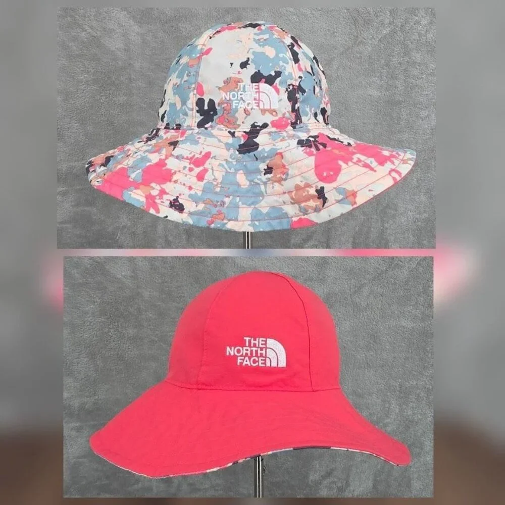 The North Face Littles Brimmer Sun Hat Reversible Colorful UPF 40+ Unisex Splash